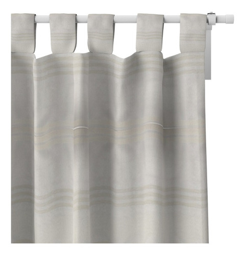 Juego Cortinas Voile Rayada Liviana 140x210 Barral Pack X 2