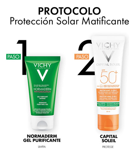 Kit Capital Soleil Protector Solar + Normaderm Gel Vichy