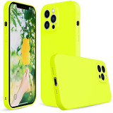 Funda Protectora Para iPhone 13 Pro Max 6.7 (verde Fluo)