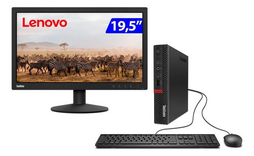 Mini Desktop + Monitor Lenovo Think I7 8 ª 8gb 512gb M2