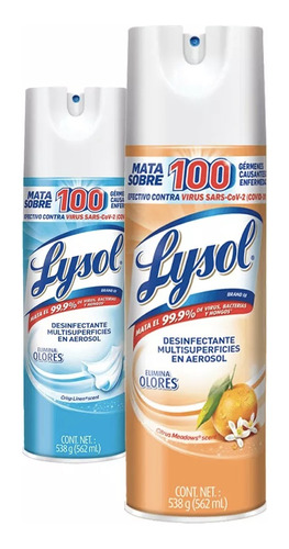 Lysol Desinfectante En Aerosol 562 Ml - Variedades