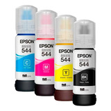 Pack X4 Botella De Tinta Para Impresora Epson T544 Original