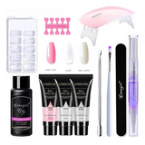 Kit Uñas Polygel-acrigel Acrílico Polygel Acrilicas Completo