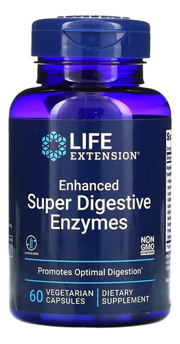 Super Digestive Enzymes, 60 Cápsulas, Life Extension, Sabor Sin Sabor