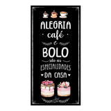 Adesivo Papel Parede Frase Café Bolo Confeitaria A32 2m