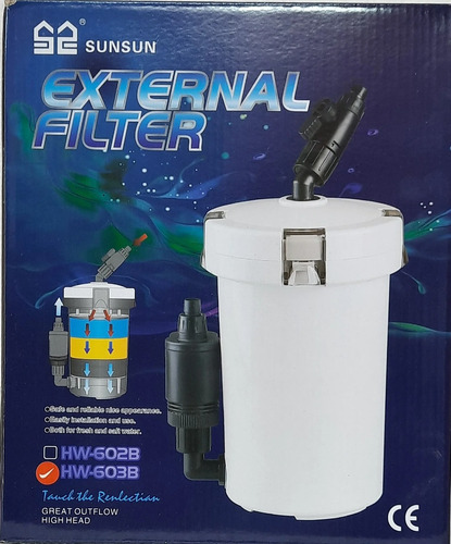 Filtro Mini Canister Sun Sun 400l/h Hw-603b 2,3lts  220v