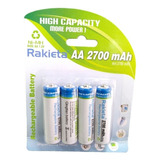 Pilas Aa Recargables Rakieta 2700 Mah 4 Unidades 