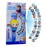 Reloj Proyector Frozen Infantil 24 Imagenes Juguete