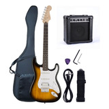 Kit Guitarra Electrica Con Amplificador Correa Cable