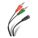 Cable 2 Plug 3.5mm Estéreo A Jack 3.5mm Diadema Trrs Steren