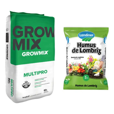 Growmix Multipro 80lt. Humus De Lombriz 5lt. | Envío gratis