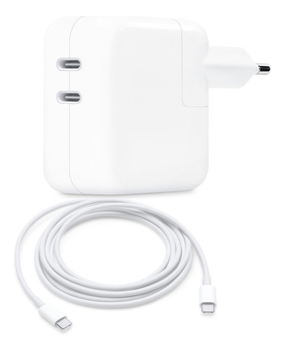 Carregador 35w Usb C + Cabo Usb C Para Macbook iPhone iPad