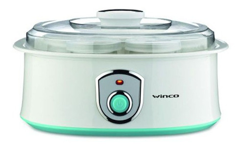 Winco W630 Yogurtera 7 Porciones De 180ml Potencia 20w Color Blanco