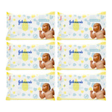 Johnson's Baby X6 Toallitas Húmedas Bebes Recién Nacidos 48u