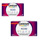 Kit Centrum Mulher 90 Comprimidos Essentials 3 Meses De Uso