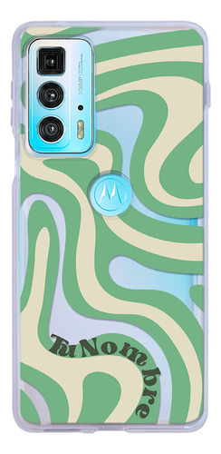 Funda Para Motorola Para Mujer Curvas Verde Con Tu Nombre