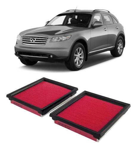 Filtro Ar Infiniti Fx35 3.5 G37 3.7 V6 24v Wega Jfa-0109