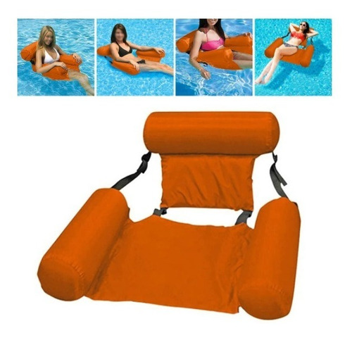 Pack 2 Sillas Flotador Inflable Piscina / Ofertas Claras