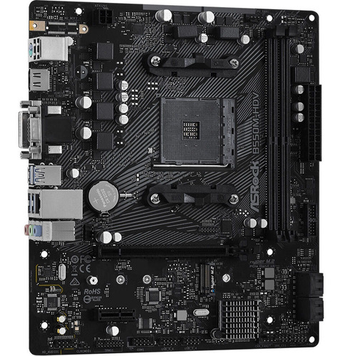 Asrock B550m-hdv Amd Am4 Ryzen B550 Max64gb Ddr4 Micro-atx M