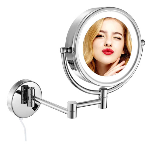 Espejo De Maquillaje Gurun Con Aumento De Luz Led De 8.5 ...