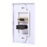 Adaptador Hdmi Vga Rca De Pared Placa De Video Audio Multime