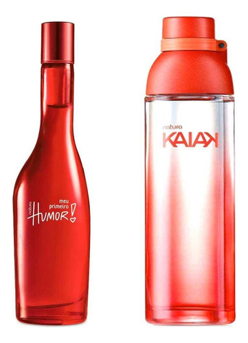 Natura Perfume Kaiak Feminino Tradicional 100ml + Meu Primeiro Humor 75ml