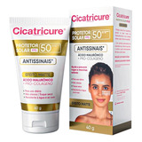 Protetor Solar Facial Cicatricure Fps50 C/ Ácido Hialurônico