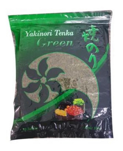 Alga Yaki Sushi Nori Green Pacote De 140g Com 50 Folhas