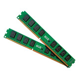 Kit Memória Ram 2x8gb = 16gb Ddr3 12800 1600mhz Color Verde