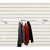 Rack Colgador De Ropa P/ Panel Ranurado, Boutique 1 Metro.