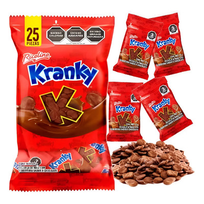 Chocolate Kranky 25pz De 15g Ricolino | Envío gratis