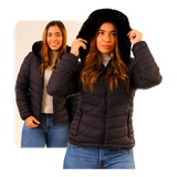 Jaqueta Blusa Feminina Puffer Forrada Impermeável Inverno