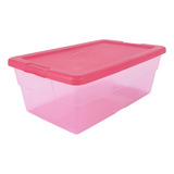 Caja Contenedor Organizador Almacenamiento Zapatera Rosa