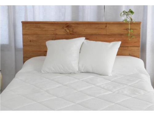 Cubrecama Quilt Blanco Con Fundas Queen