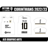 Vetor Template Camisa 1 Corinthians 2022 2023 Corel  Cdr