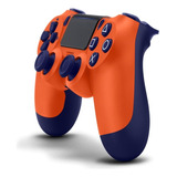 Joystick Compatible Con Ps4, Naranja Y Azul