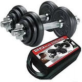 Mancuernas 20kg/40lb / Pesas Gym Kit  Antideslizante Estuche