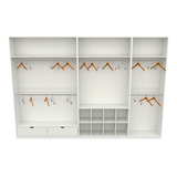 Kit Closet Loja 2,40m Armário Colmeia  M32 100% Mdf 