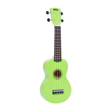 Ukelele Soprano Mahalo Mr1gn Verde Pintura Laqueada C/ Funda