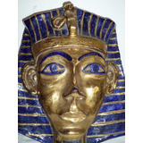 Bella Mascara Tutankamon Ceramica Artesanal Y Laminado Oro