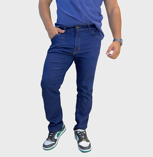 Calça Jeans Masculina Trabalho Lycra Promoção Elastano Full
