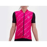 Jersey Para Ciclismo De Mujer Campagnolo Agata Magenta Black