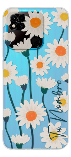 Funda Para Xiaomi Para Mujer Flores Margaritas Con Nombre