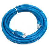 Cabo De Rede Rj45 3 Metros Ethernet Cat5e Lan Azul Kit 10