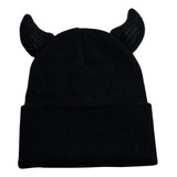 Gorro Punto Con Forma Cuerno Diablo (bk) Dibujos