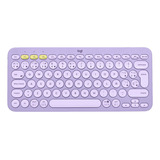 Logitech K380, Teclado Bluetooth Multi-dispositivo - Lavanda Color Del Teclado Lavender Lemonade Idioma Español