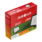 Refletor Projetor Led 500w Ourolux Superled 6500k Branco