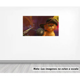 Vinil Sticker Pared 80cmlado Gato Con Botas Shrek Mod 0003