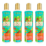 Kit 4 Nekane Coco Shampoo 300g Para Tratamiento Alaciados