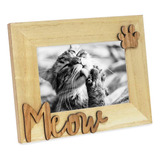 Isaac Jacobs Natural Wood Sentiments Gato ??miau? M...